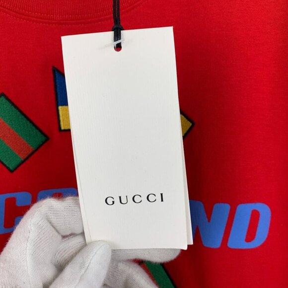 NWT Gucci Band T-shirt In Red Size M - Picture 11 of 16